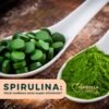 Conhecida como um dos alimentos mais poderosos do mundo, a Spirulina é uma cianobactéria superconcentrada em nutrientes!